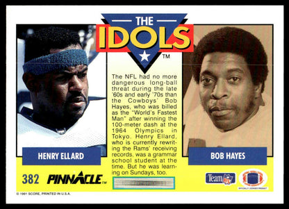 1991 Pinnacle #382 Henry Ellard / Bob Hayes IDOL