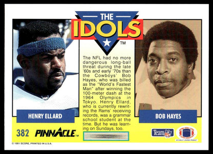 1991 Pinnacle #382 Henry Ellard / Bob Hayes IDOL