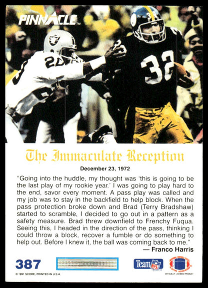 1991 Pinnacle #387 Franco Harris